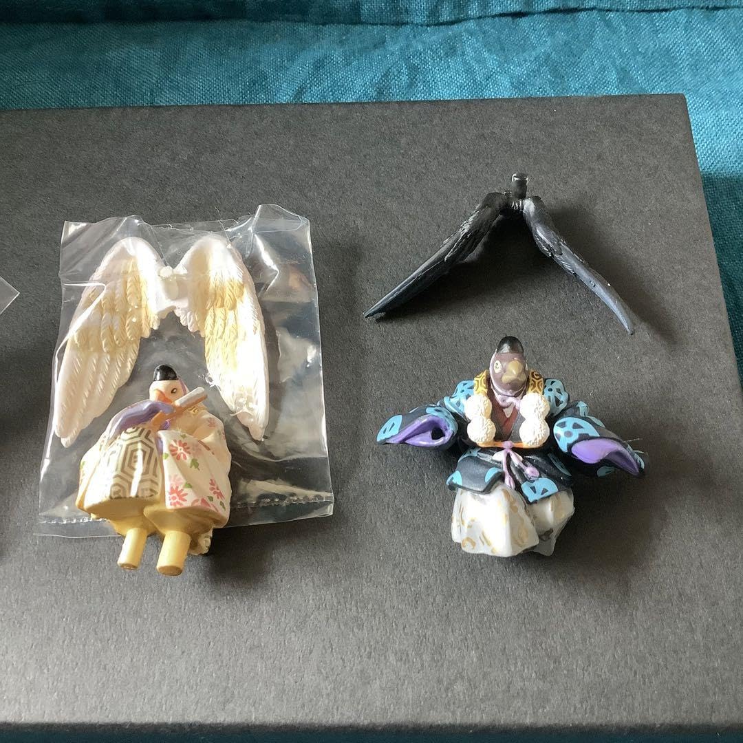 Amazon.co.jp: 百鬼夜行抄 尾白と尾黒のペアフィギュア ミニ 制作